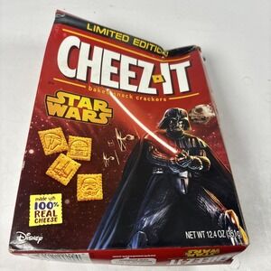 2015 Star Wars Sunshine LIMITED EDITION Cheez It YODA & DARTH VADER Flat Box